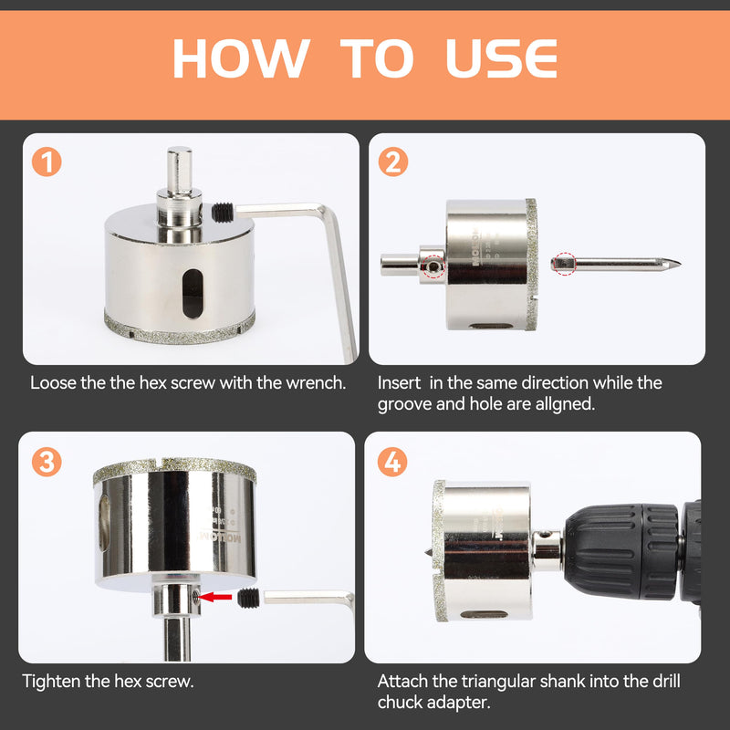 [Australia - AusPower] - 5/8" (16mm) Diamond Hole Saw with 2Pcs Removable Pilot Drill Bit Smooth Cutting for Porcelain Tiles,Glass,Ceramic,Marble,Fiberglass,etc 16mm | 5/8" Single Pack 