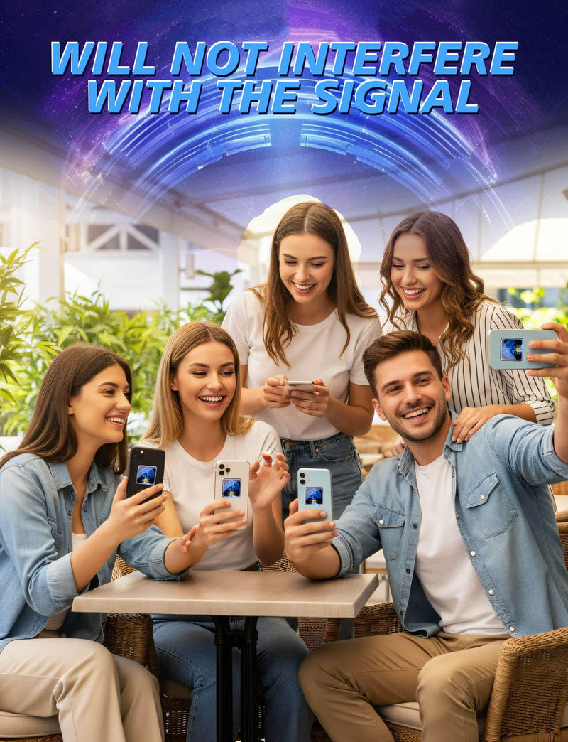 [Australia - AusPower] - Cell Phone EMF Protection Neutralizers - for Smart Phones/Tablets/Laptops/Computer/WiFi/Priner/TV 6 Pack Blue-6p 