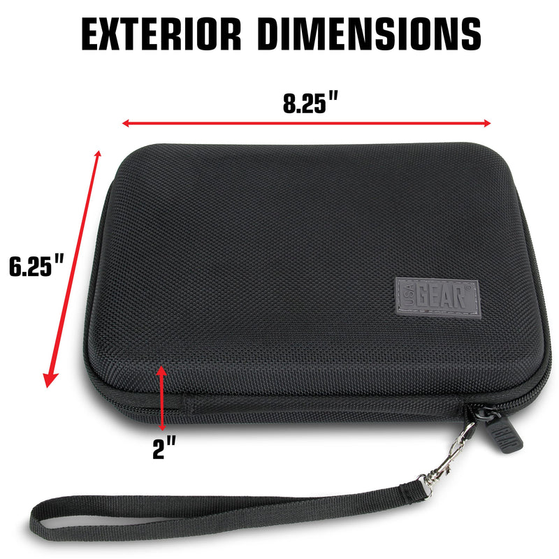 USA Gear Multimeter Case - Voltage Tester Case Compatible with Astro AI Multi Meter, Klein Tools Multimeter Tester, Fluke Multimeter, and More Electrical Tester - Water & Scratch Resistant (Black) Black