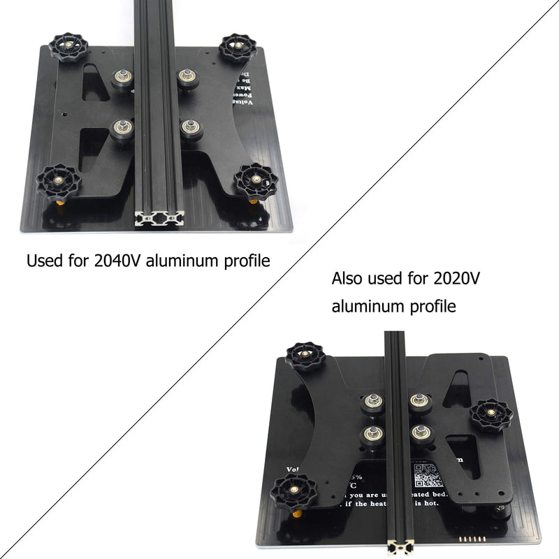 [Australia - AusPower] - Modular Y Carriage Plate Upgrade for 2040V Aluminum Profile for Ender3/Ender3 Pro 3D Printer (190mm) 190mm 