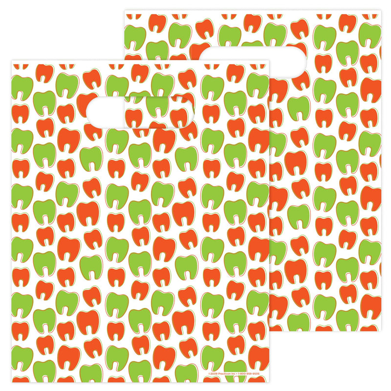 [Australia - AusPower] - Many Mini Molars Dental Giveaway Bags, 8" x 10", 100 Pack 