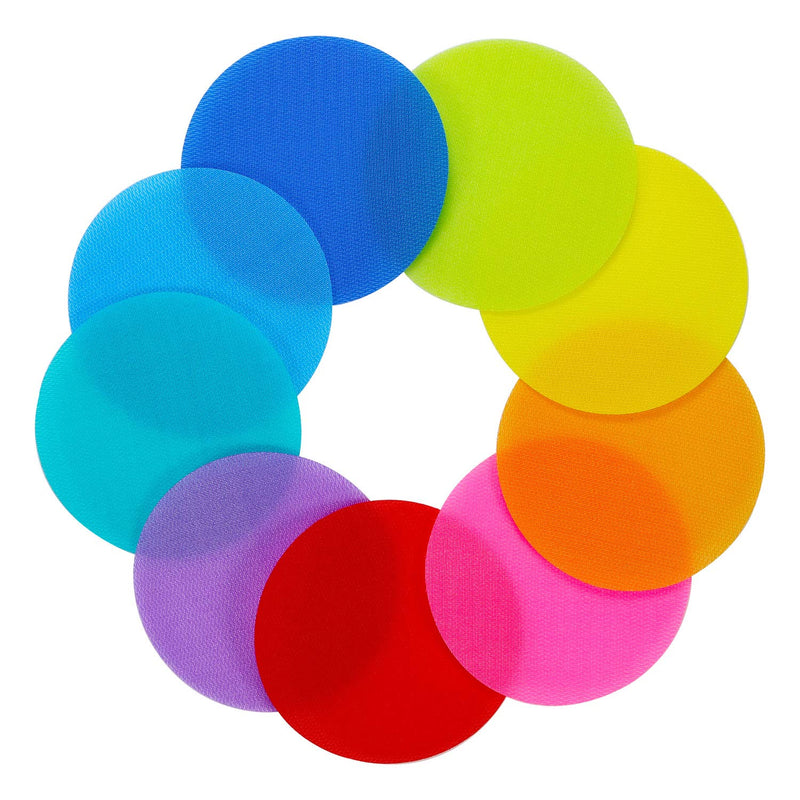 [Australia - AusPower] - Carpet Floor Spots Markers, Circles Dots for Teachers and Kids, 4 Inch 72 Pack, Flexible Classroom Rug Mats for Preschool Kindergarten Organization 