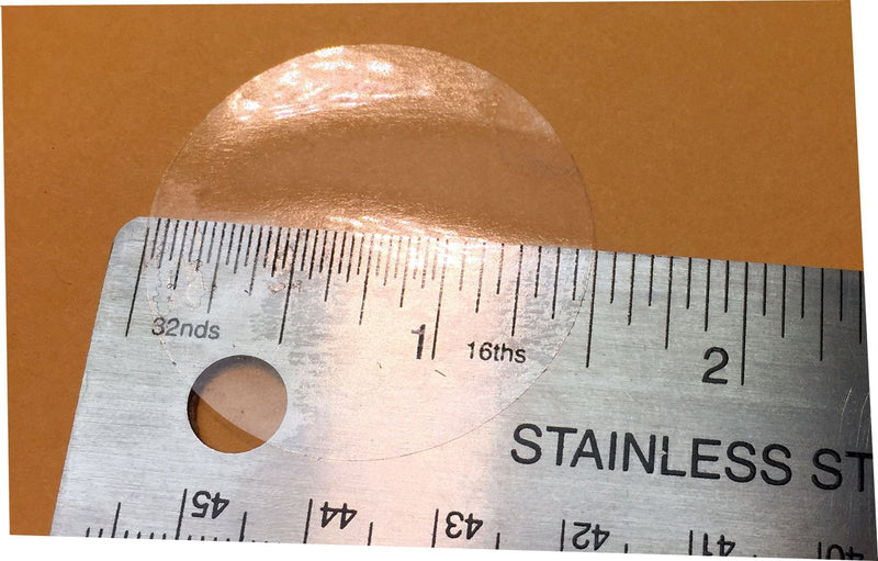 Ultra Clear Retail Wafer Seals for Mailing Packaging 1.5 Inch Round Circle Dots 500 Adhesive Stickers