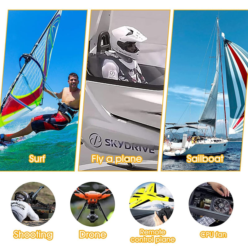 AIOMEST Wind Gauge Wind Gauge, Digital Anemometer Handheld Wind Cup Wind Speed Meter, ±4% Accuracy, Measures MAX/AVG Wind Speed & Temperature for Sailing Surfing Drone 881M