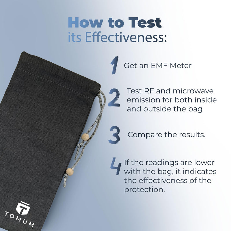 TOMUM EMF Shield Sleeve for Cell Phone - EMF Protection Smartphone Pouch - Anti EMP Bag - Signal Blocking Case for Radiation EMF EMP 5G RFID (Black, 2 Pack) Black