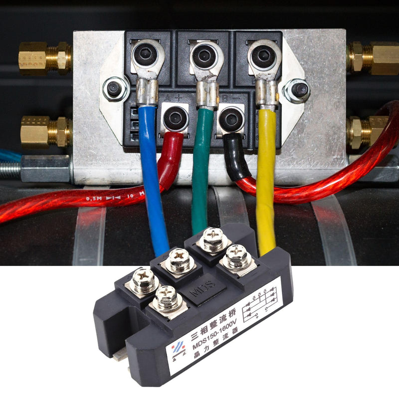 DEWIN 3 Phase Diode Bridge Rectifier, 150A Rectifier Bridge Bridge Rectifier, Three Phase Diode Bridge Rectifier, MDS150A, 1600V Power