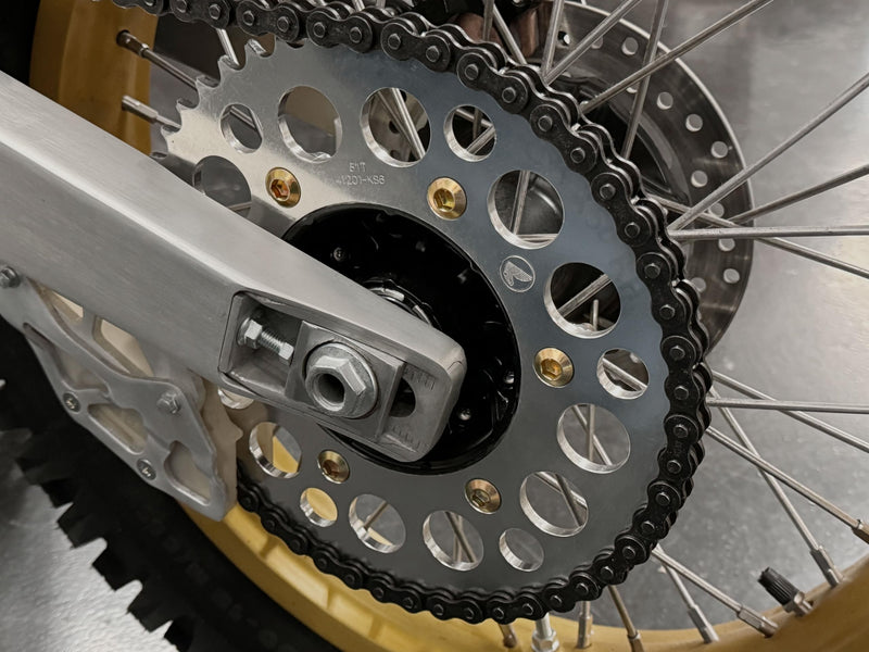 [Australia - AusPower] - SPECBOLT Gold Long 34mm M8x34 Rear Sprocket Bolts Fits: Honda YAM Kawasaki Suzuki CR CRF XR KX KDX RM RMX DR DR-Z YZ IT TTR 