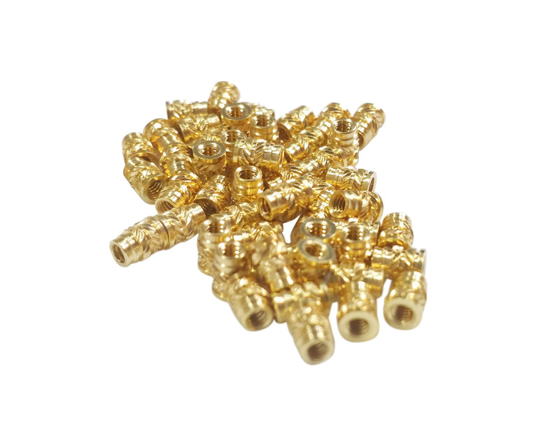 [Australia - AusPower] - [initeq] #10#10-24 and #10-32 Threaded Heat Set Inserts for 3D Printing Brass Thread Insert Nuts for Plastic (50, 10-32 Short) 50 #10-32 Short 