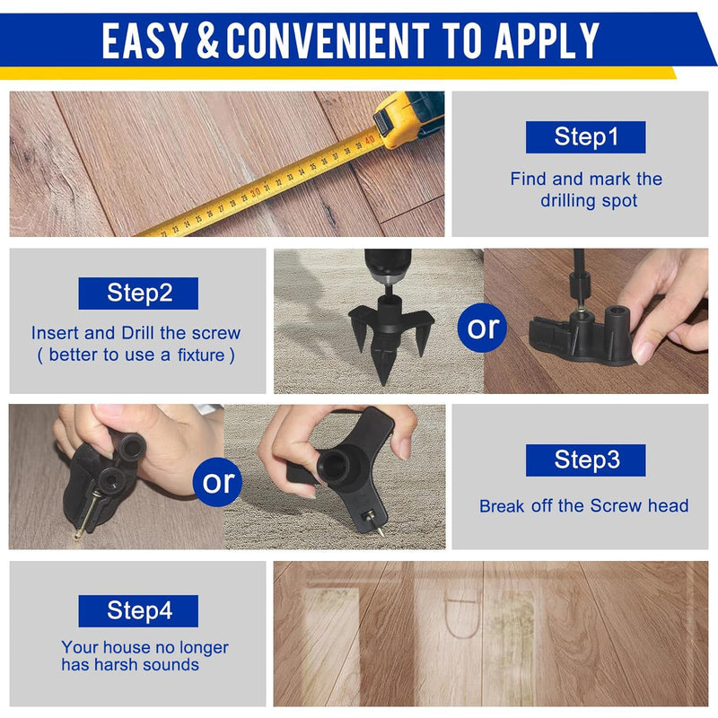 [Australia - AusPower] - Squeaky Floor Repair Kit, 125 Pack Squeaking Floor Fix Screws, Eliminate Squeaking Noise Under Carpeted Floors, Hardwood, Vinyl and Linoleum Floors B- 125 Pack Screws Only 