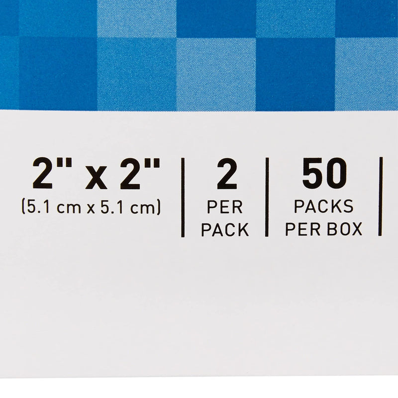 [Australia - AusPower] - McKesson Non-Woven Sponges, Sterile, 4-Ply, Polyester/Rayon, 2 in x 2 in, 2 per Pack, 50 Packs, 100 Total 2 X 2 Inch ( 100 Count ) 