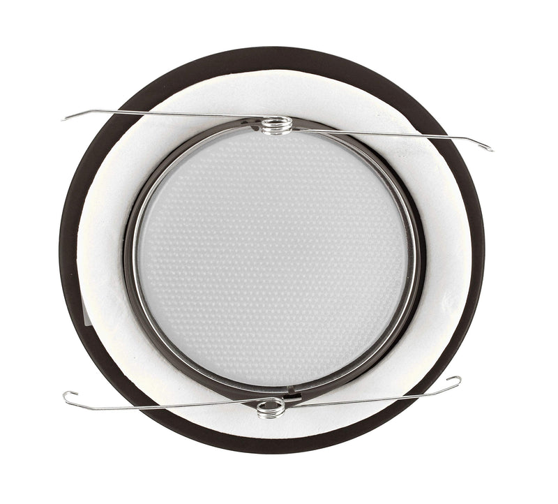 NICOR Lighting 6 inch Oil-Rubbed Bronze Recessed Shower Trim with Albalite Lens (17505OB) 6 Inch (Albalite Lens)
