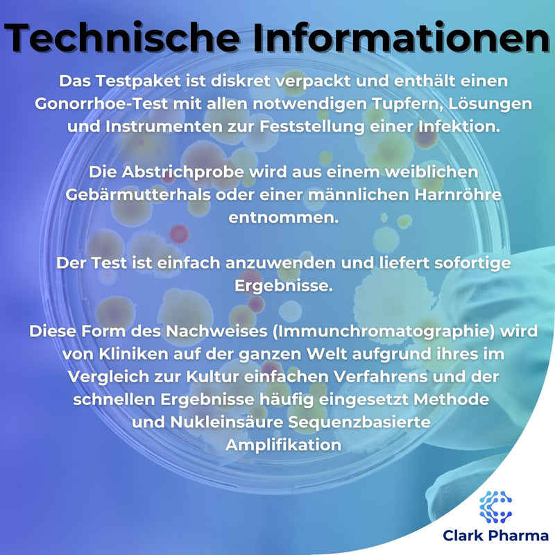 Chlamydia & Gonorrhea Test Kit | Smear Test Set for Men and Women | For Detection of Chlamydia Trachomatis and Gonorrhea | STI/STD Test