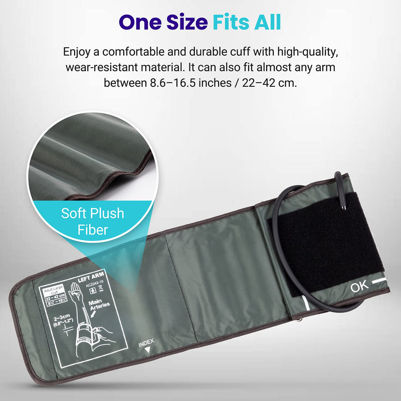 [Australia - AusPower] - Etekcity Smart Blood Pressure Monitor for Home Use, FSA HAS Store Eligible, Cuff for Standard Large Size Adult Arms, Bluetooth BP Machine with Data Storage, Diagnostic Kit, Family Supplies & Equipment New 