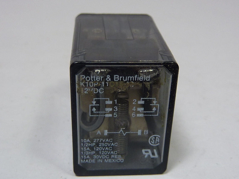 [Australia - AusPower] - Potter&brumfield - Te Connectivity Relay, Dpdt, 120Vac, 30Vdc, 15A - K10P-11D15-12 