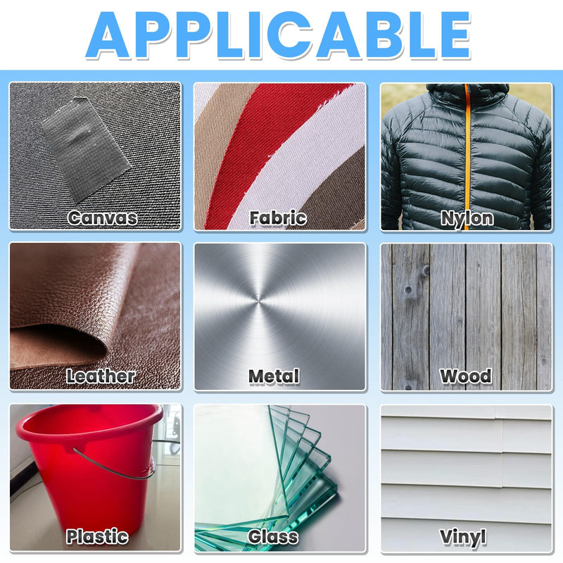 [Australia - AusPower] - Waterproof Repair Tape for Fabric, Awning, RV Roof, Underbelly, Tarp, Tent, Sail and Boat Cover Outdoor Repair Patch, Heavy Duty, UVproof, Multipurpose Black 