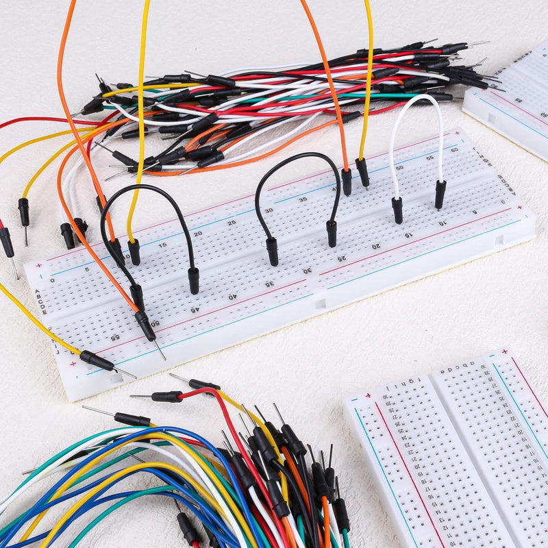 [Australia - AusPower] - GTIWUNG 170 & 400 & 830 Tie Points Mini Breadboard Kit, Solderless Prototype Circuit Board for Arduino Proto Shield + 130 Pieces Jumper Wire Cable 170 & 400 & 830 points mini breadboard 