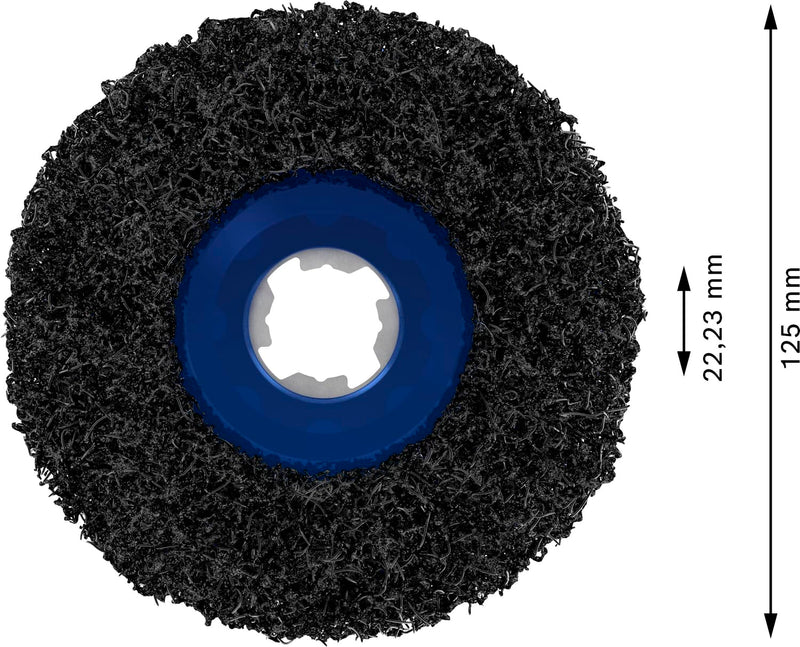 Bosch Accessories X-LOCK Cleaning Disc N377 (Metal and Stainless Steel, Diameter 125 mm, Accessories Angle Grinder), Packaging May Vary Ø 125 mm