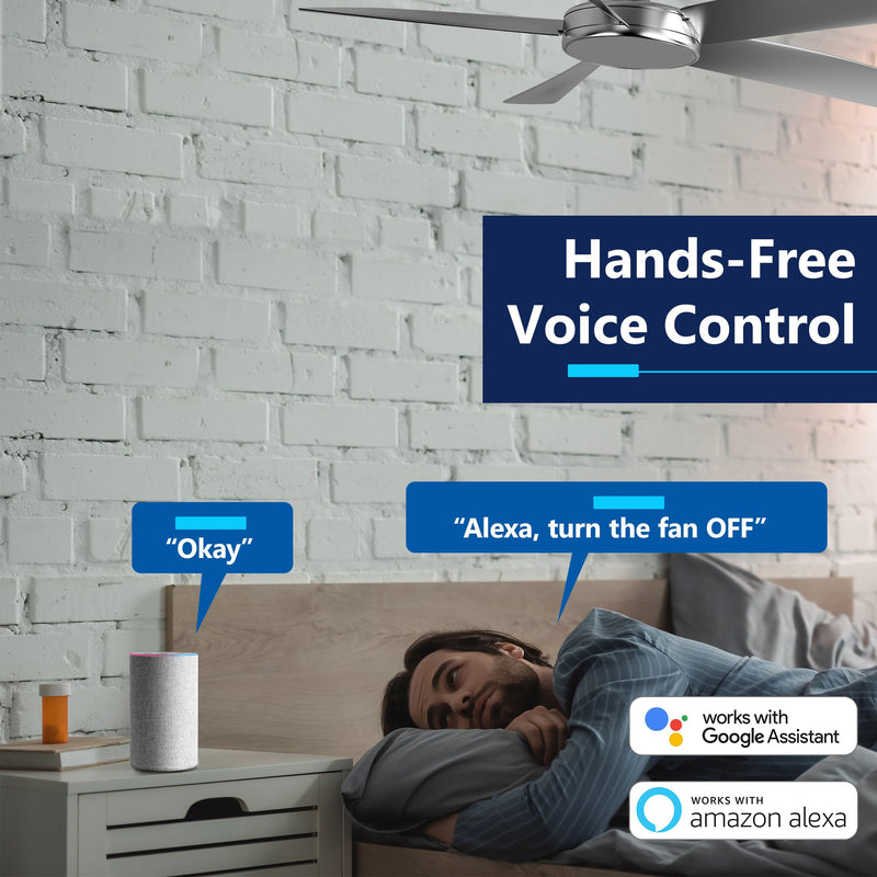 [Australia - AusPower] - LIDER Smart Fan Switch, Wi-Fi 4-Speed Fan Control Switch, Single Pole Only, 2.4GHz WiFi Remote Control Ceiling Fan Switch, Neutral Wire Required, 120V, 1.5A Motor, LED Indicator Speed, White WiFi Fan Switch 