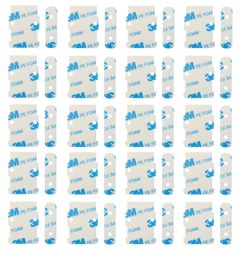 Replacement Adhesive for SimpliSafe Alarm Entry Sensors and Magnets – 20 Pre-Cut Adhesives for Sensors & 20 for Magnets – No Cutting Needed, Easy to Install – Secure & Durable Hold