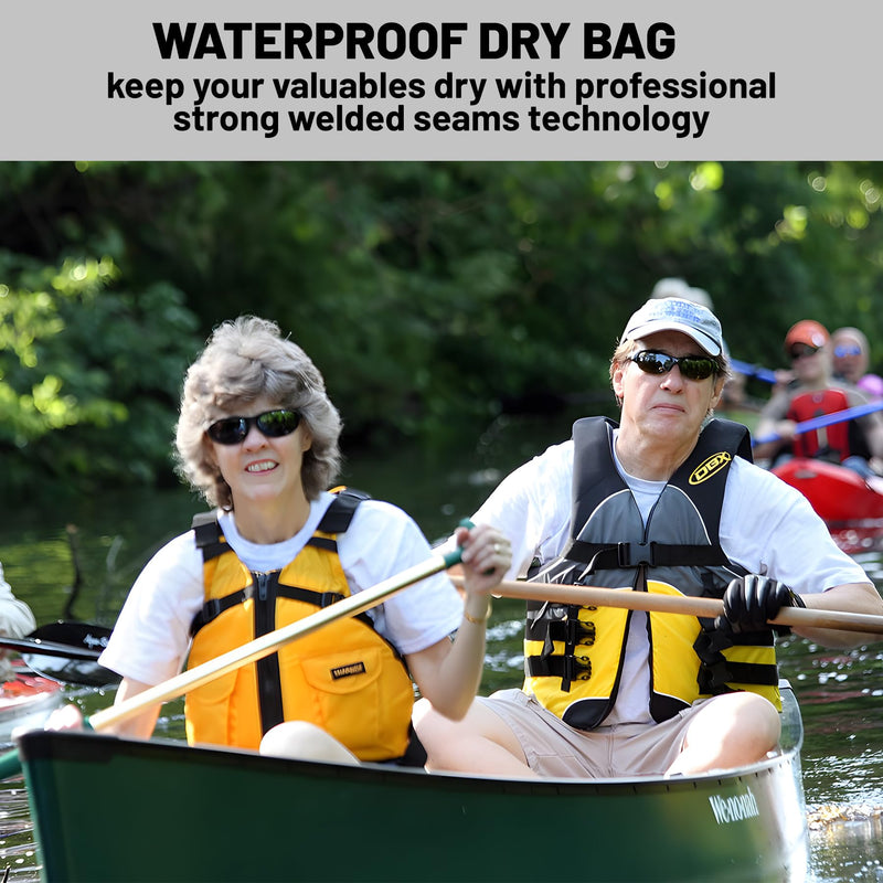 Waterproof Dry Bag,Roll Top Nautical Coastal Ocean Beach Seashell Starfish Waterproof Backpack 5L/10L/20L Floating Lightweight Bags for Kayaking, Boating, Swimming Camping with Waterproof Phone Case Beach Starfish 10L