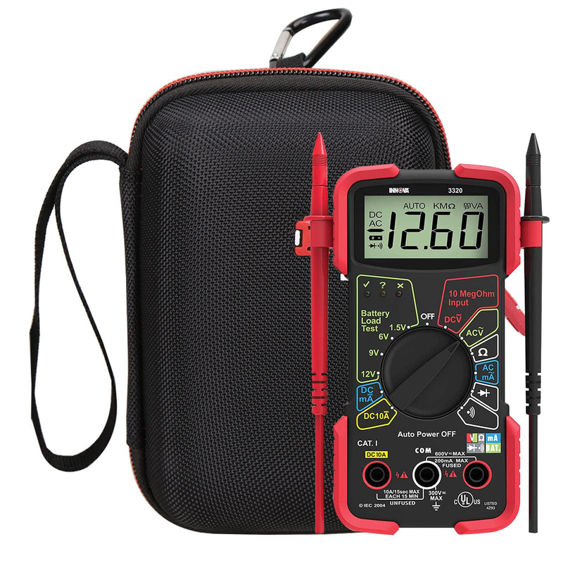 [Australia - AusPower] - Mchoi Hard Portable Case Fits for INNOVA 3320/3340 Digital Multimeter, Case Only Black 