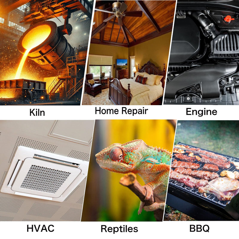[Australia - AusPower] - 50:1 Infrared Thermometer Temperature Gun, -58°F to 1796°F Digital Laser Temp Gun for Cooking, Pizza Oven, BBQ, Fridge IR Handheld Gun for HVAC, Engine, and Industrial Use. 