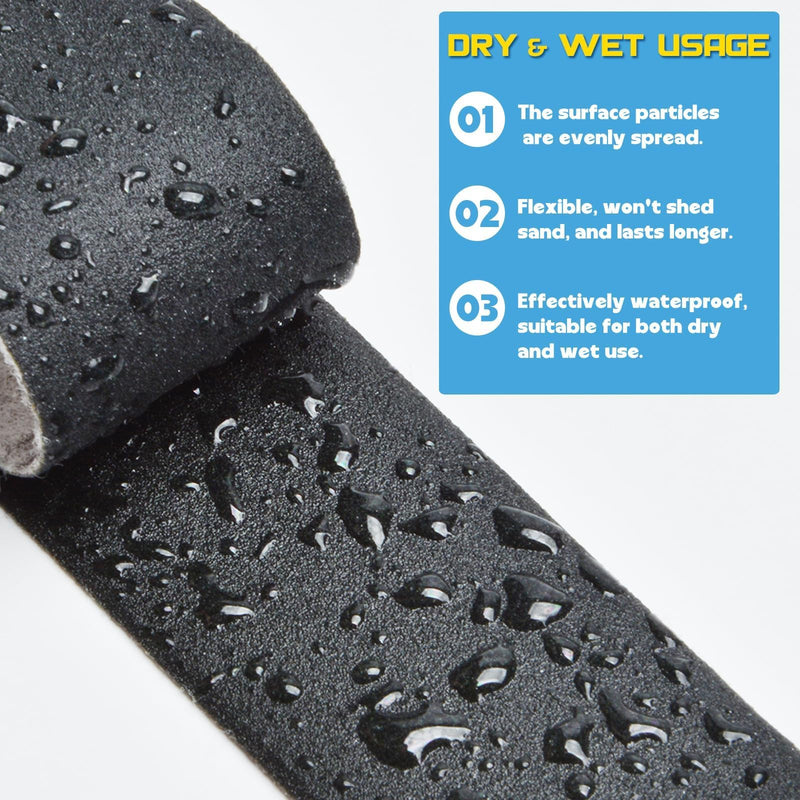 [Australia - AusPower] - Taspire Wet Sandpaper Set, Sandpaper Set 9 x 3 cm, Grit 120 to 5000, Sandpaper Fine (Pack of 75) 