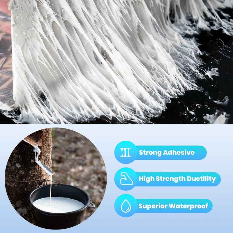 [Australia - AusPower] - ADHES Upgrade Butyl Tape Waterproof Tape, 1.2mm Thick, 2 inch x 16 feet, Aluminum Foil Tape Butyl Sealant tape for RV Repair, Window, Boat and Pipe Sealing, Glass & EDPM Rubber Roof Patching,Silver 50mm x 5m 