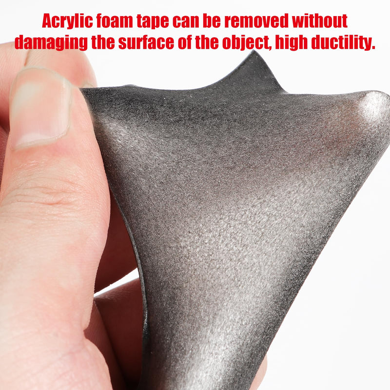 Double Sided Tape Heavy Duty, Waterproof Mounting Foam Tape, 16.5ft Length, 1.57in Width, High Temperature Resistant Adhesive Tape for Car, LED Strip Light, Office Decor, Uses VHB 5952 Raw Material 1.57in x 16.5ft
