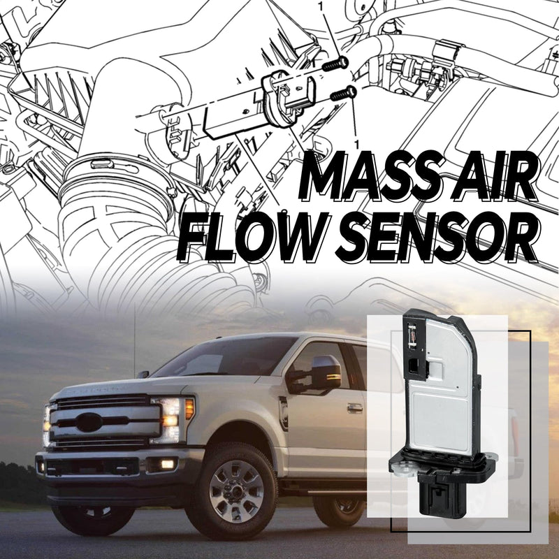 Mass Air Flow Sensor MAF Compatible with Ford F-150/250/350/450/550, E-350/450 Super Duty, Flex, Fusion, Lincoln Navigator, MKS, MKT, Replaces BR31-12B579-AA, BR3Z-12B579-A