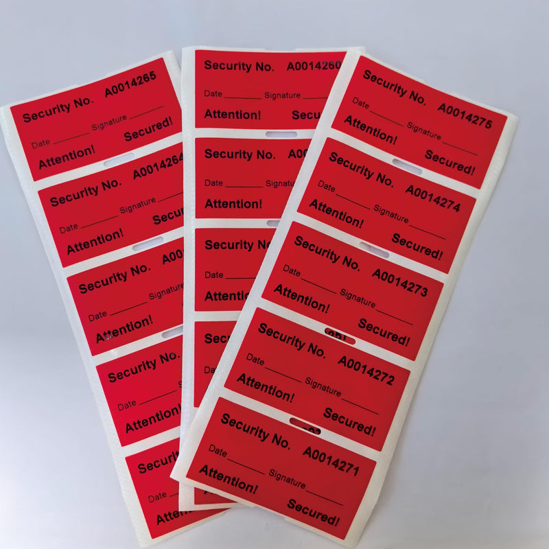 100PCS 60 * 30mm Void Stickers Non Transfer Tamper Proof Security Warranty Void Stickers/Labels/Seals for Various Packaging Anti-Counterfeit Seals/One-Time Use Sealing Sticker (Total Transfer) Total Transfer Tamper Sticker