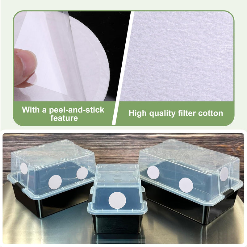 [Australia - AusPower] - 48 Pcs 2.5" Monotub Adhesive Filter Disks-2MM Thick Monotub Filter Discs-Monotub Filters for Mushroom Growing Supplies Filter Pad Replacements 48Pcs-2mm 