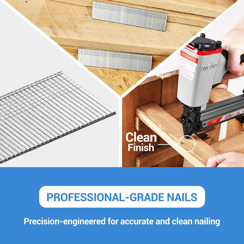 [Australia - AusPower] - meite 18 Gauge Brad Nails, 1-1/4 Inch 18GA Brad Nails Galvanized Small Finishing Nail Gun Nails for Pneumatic, Electric Brad Nailer Gun (1,000 Counts) 