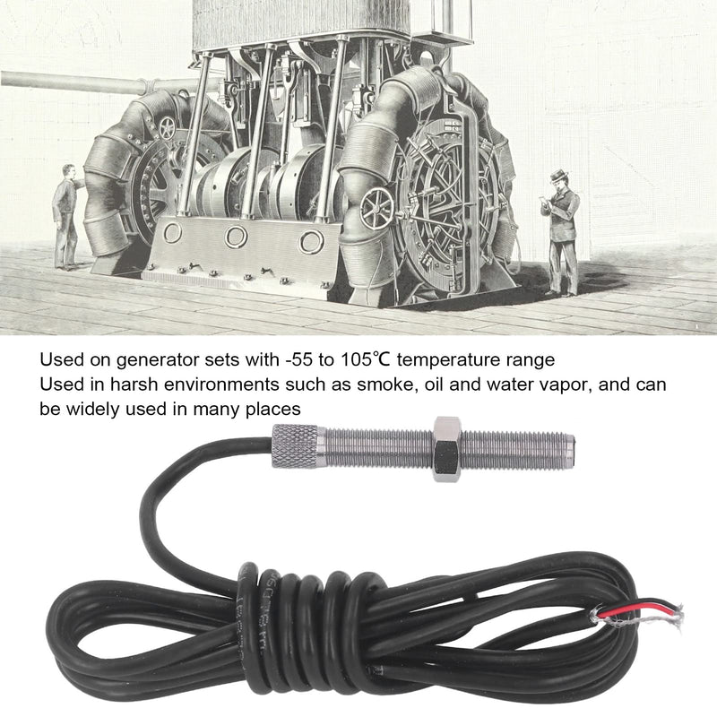 [Australia - AusPower] - MSP6729 Magnetic Pickup Rotate Speed Sensor 3/8-24UNF-2A Thread Generator Speed Sensor 50-5000Hz Stainless Steel 
