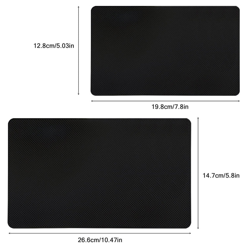 [Australia - AusPower] - DaKuan Car Dashboard Anti-Slip Mat, 4 Packs 10.5" x 5.7" and 8" x 5.1" Sticky Non-Slip Dashboard Gel Latex Pad for Cell Phone, Sunglasses, Keys, Coins 