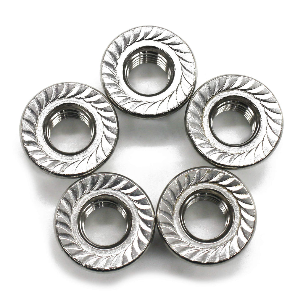 (20 PCS) 3/8-16 Stainless Steel Serrated Flange Nuts,Flange Lock Nut,by Fullerkreg (20 PCS) 3/8-16