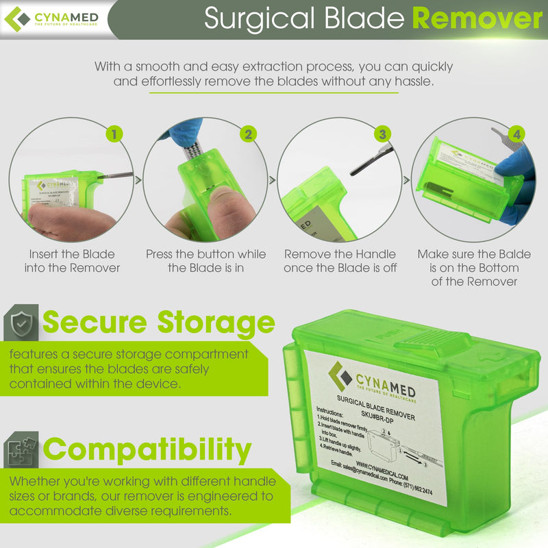 [Australia - AusPower] - Dermaplaning Kit 5PC – 100 Replacement Blades 10R, Premium Blade Remover, Precision Scissors, Hemostats, No.3 Handle & Carrying Case – Professional Exfoliation Tools for Skincare Treatments 10R Blades 