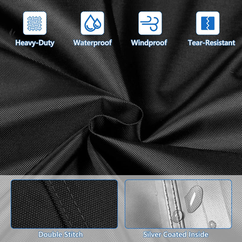 [Australia - AusPower] - Bike Cover for 1 Bike,600D Heavy Duty Waterproof &Tear Resistant Bicycle Covers with Lock Hole for Mountain Road Bike/Ebike,79 ''L x 28''W x 43''H L-1 Bike 