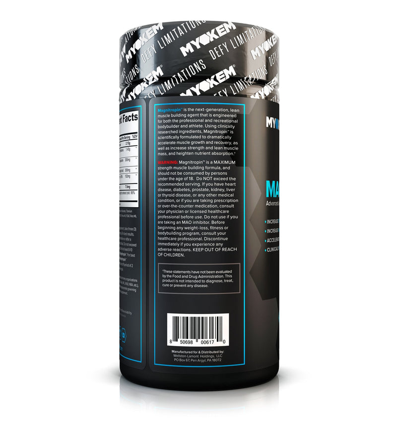 [Australia - AusPower] - MYOKEM – Magnitropin – Advanced Lean Muscle Complex – Increase Strength, Muscle Mass, Growth, Recovery and Nutrient Absorption – 168 Capsules 