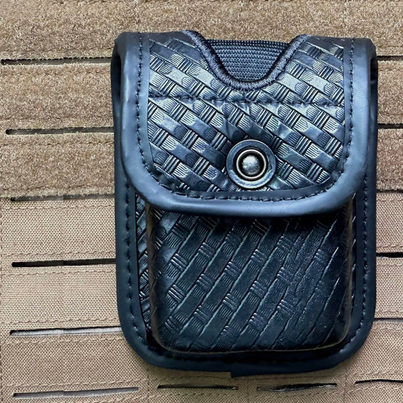 ROCOTACTICAL Basketweave Pager/Glove Pouch, Molded Latex Glove Pouch for Duty Belt