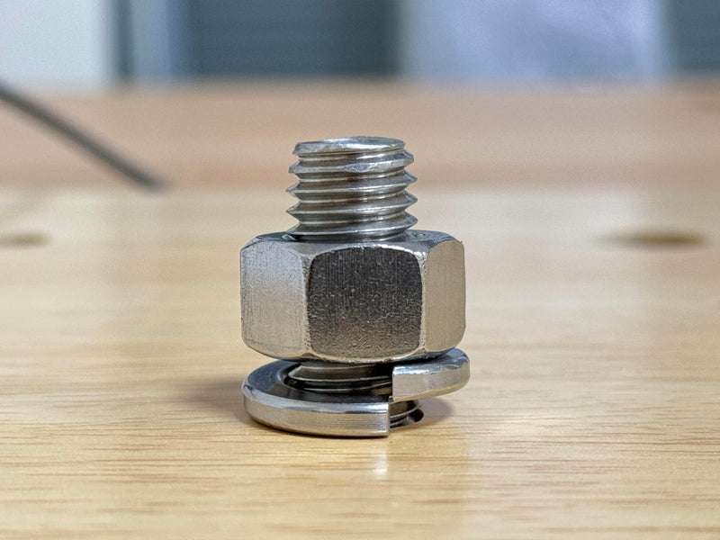 [Australia - AusPower] - Hex Nuts, M6-1.0 Stainless Steel 304 (18-8) Hex Nut, 50pcs Silver 