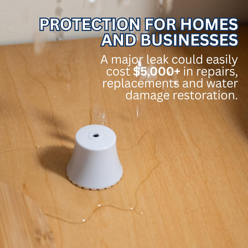 [Australia - AusPower] - Flood Buzz Small Water Leak Alarm 6-Pack | Ready to Use, No Setup Required 