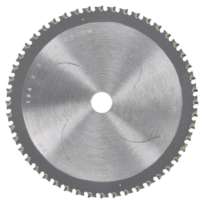 DEWALT DT1044-QZ Metal Circular Saw Blade for Use on Hand-Held Circular Saws for Cutting Mild Steel, Metal Bolts, Angle Irons, Steel Tubes, Diameter: 184 mm, Bore: 20 mm, 48 Teeth, Suitable for DCS383
