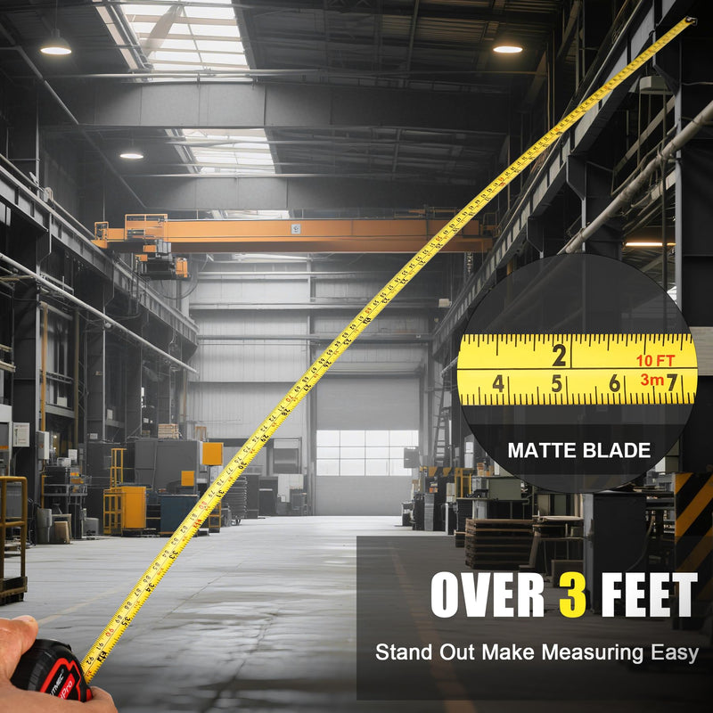 HAUTMEC 3pc Small Mini Tape Measure 10ft, Keychain Measuring, Metric and Imperial Scales, Retractable Pocket Measurement Suitable for Homeowners, HT0252