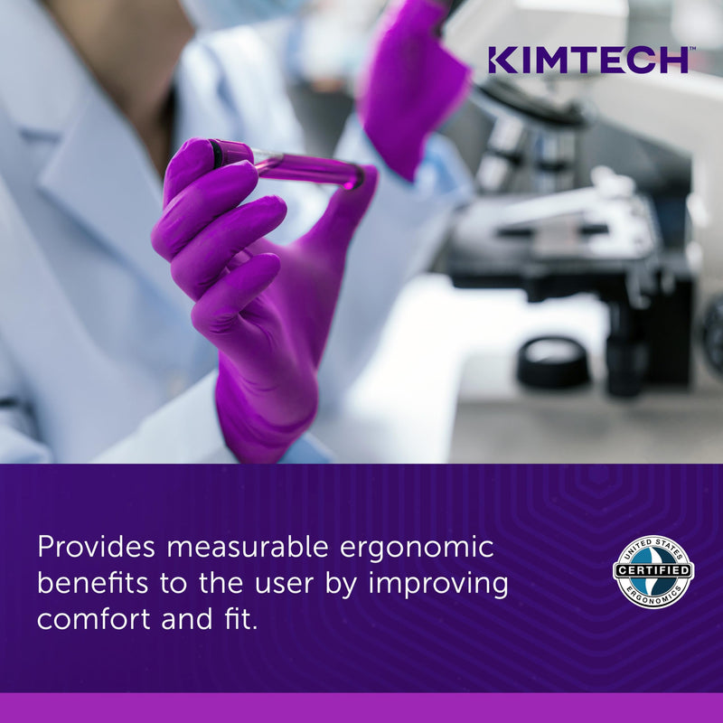 Kimtech™ Polaris™ Nitrile Exam Gloves (62773), 5.9 Mil, Ambidextrous, 9.5”, L, 100 Nitrile Gloves/Box Regular (9.5") Large