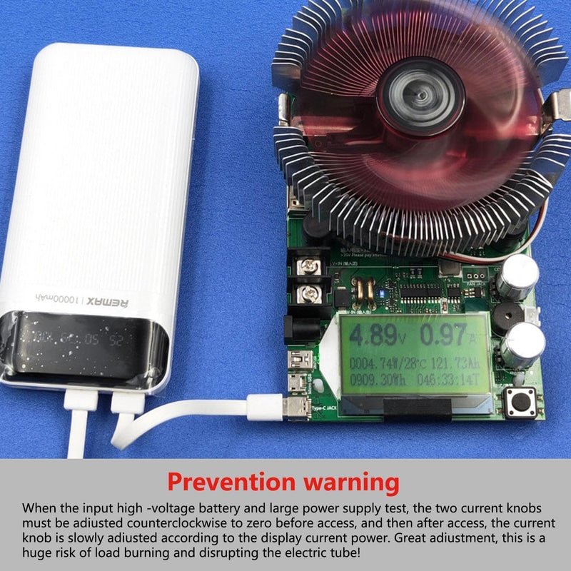 [Australia - AusPower] - Battery Load Tester, Battery Capacity Tester 150W 200V 20A USB Tester, Resistor Adjustable Constant Current Battery Testers for Manufacturers Digital Enthusiasts Engineers and Other Experimental 