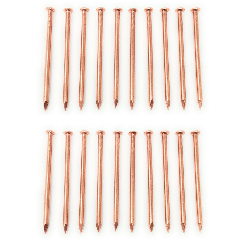 [Australia - AusPower] - 3.5 Inch Copper Nails - Pack of 20 Solid Copper Nail Spikes for Trees, Stumps and Roots 