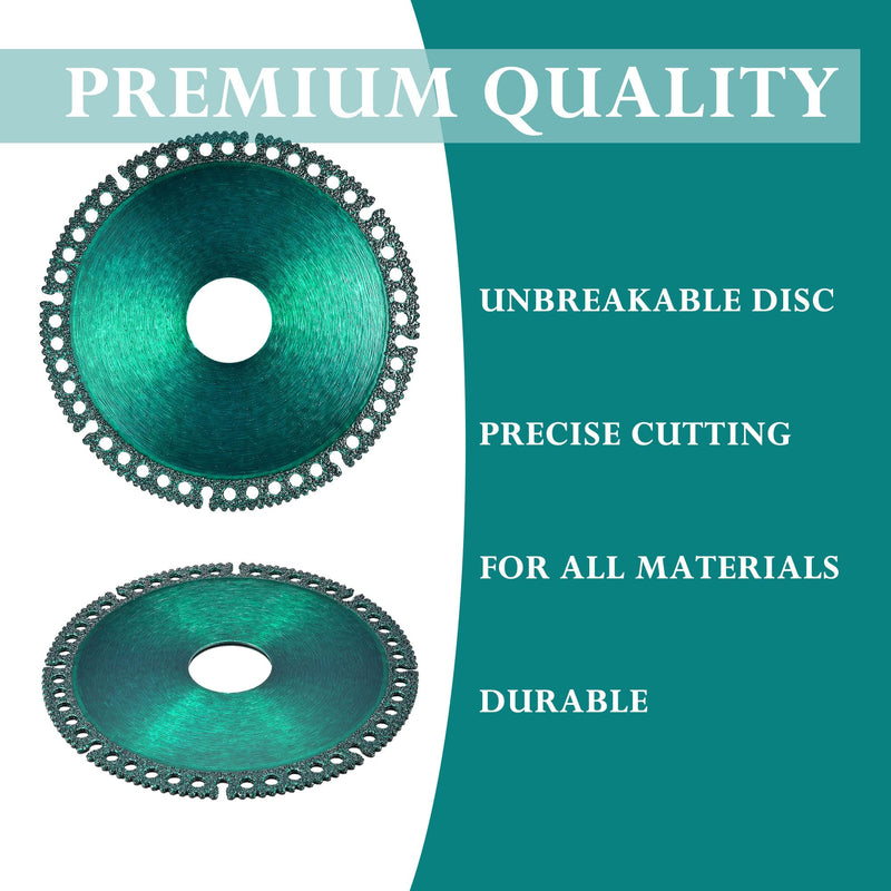 ‎10 Packs 4-1/2" Indestructible Disc for Grinder, Indestructible Grinder Disc for Angle Grinder 7/8" (Model 115/125), Fit Smooth Cutting, Chamfering, Grinding of All Materials (Green) Green 4.5 Inch 10.0