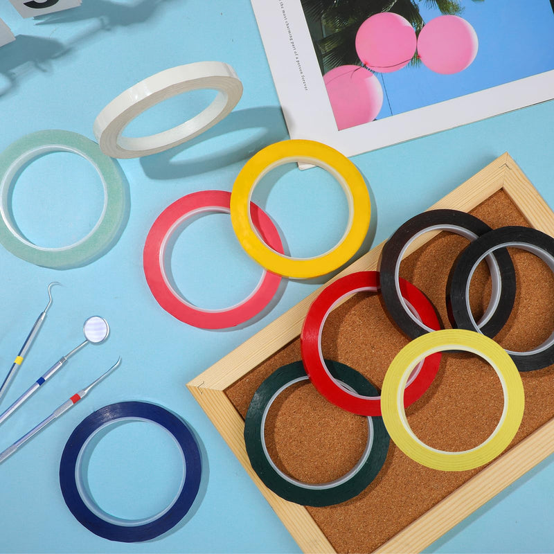 [Australia - AusPower] - 10 Rolls Autoclave Tape 216ft Colorful Instruments Identification Tape 10 Colors Surgical Dental Instruments Tapes Sterilization Tape Autoclavable 270 Fahrenheit Steam 