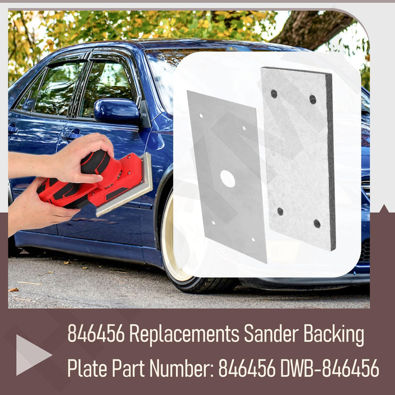 [Australia - AusPower] - 846456 Replacements Sander Backing Plate/Felt Pad, Compatible with Porter-Cable 505-Bdk, 505H, 8050,205 and 4485 